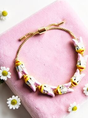 NEW Disney Daisy Duck Faces Bracelet 6.25" officially licensed Disney NWT